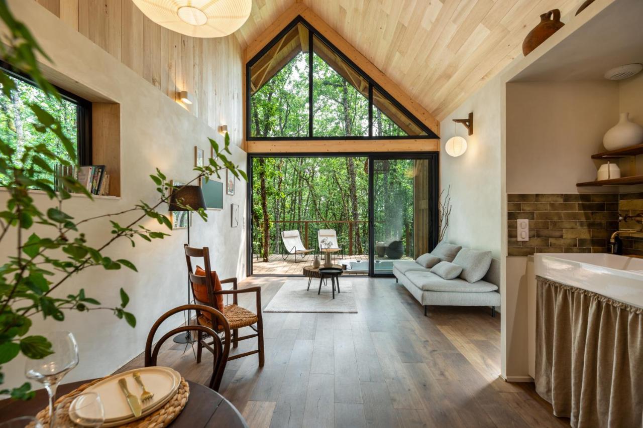 Wabi Sabi Lodge - Spa&Sauna Privatif - Foret Turenne Eksteriør billede